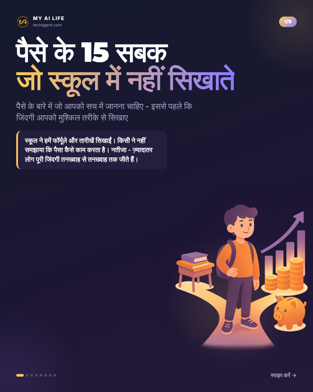 पैसे के 15 सबक जो स्कूल में नहीं सिखाते