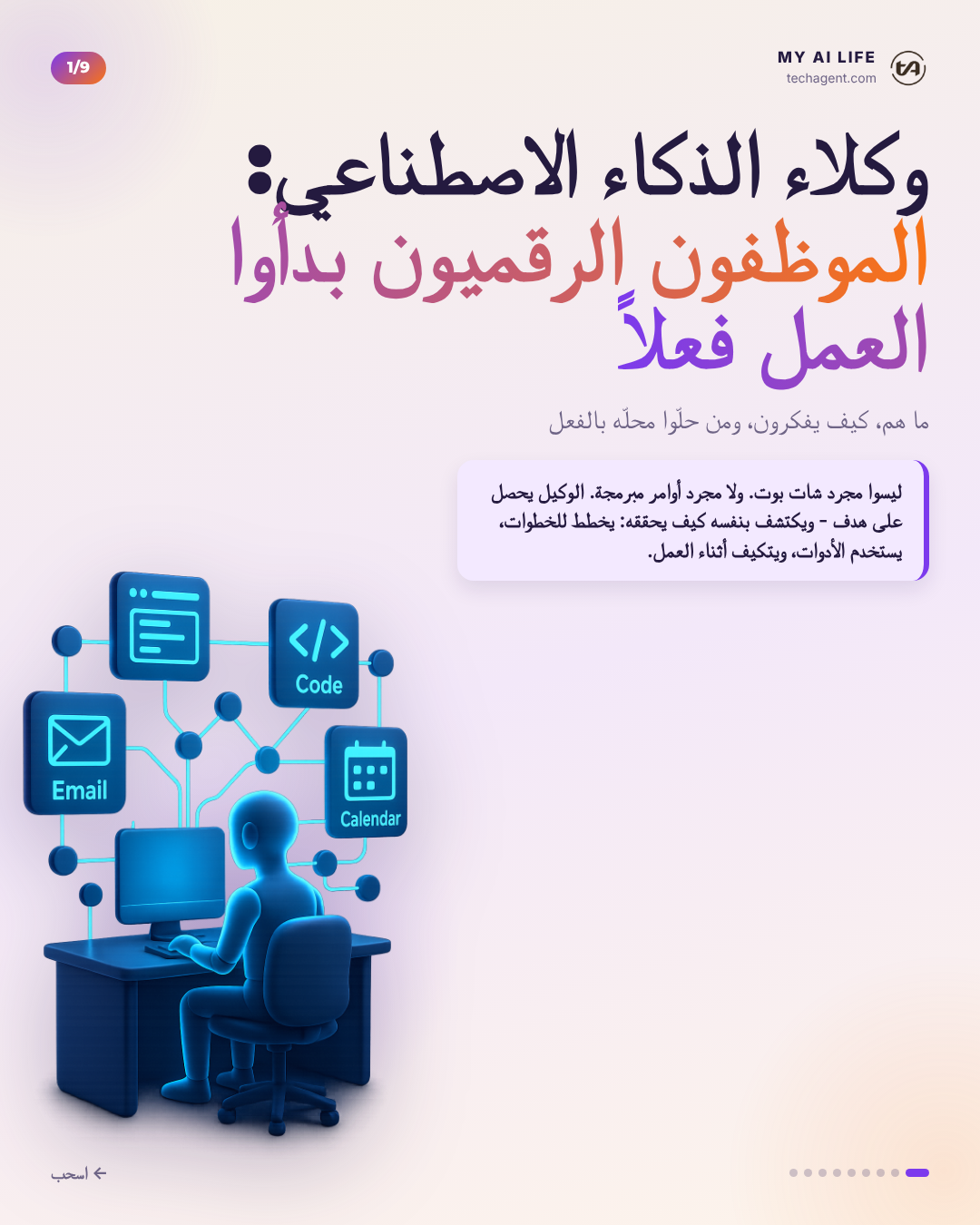 وكلاء الذكاء الاصطناعي: الموظفون الرقميون بدأوا العمل فعلاً