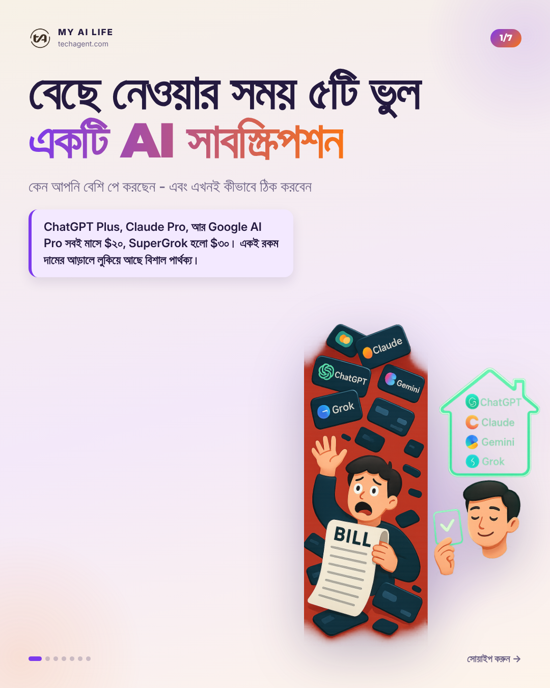 বেছে নেওয়ার সময় ৫টি ভুল একটি AI সাবস্ক্রিপশন