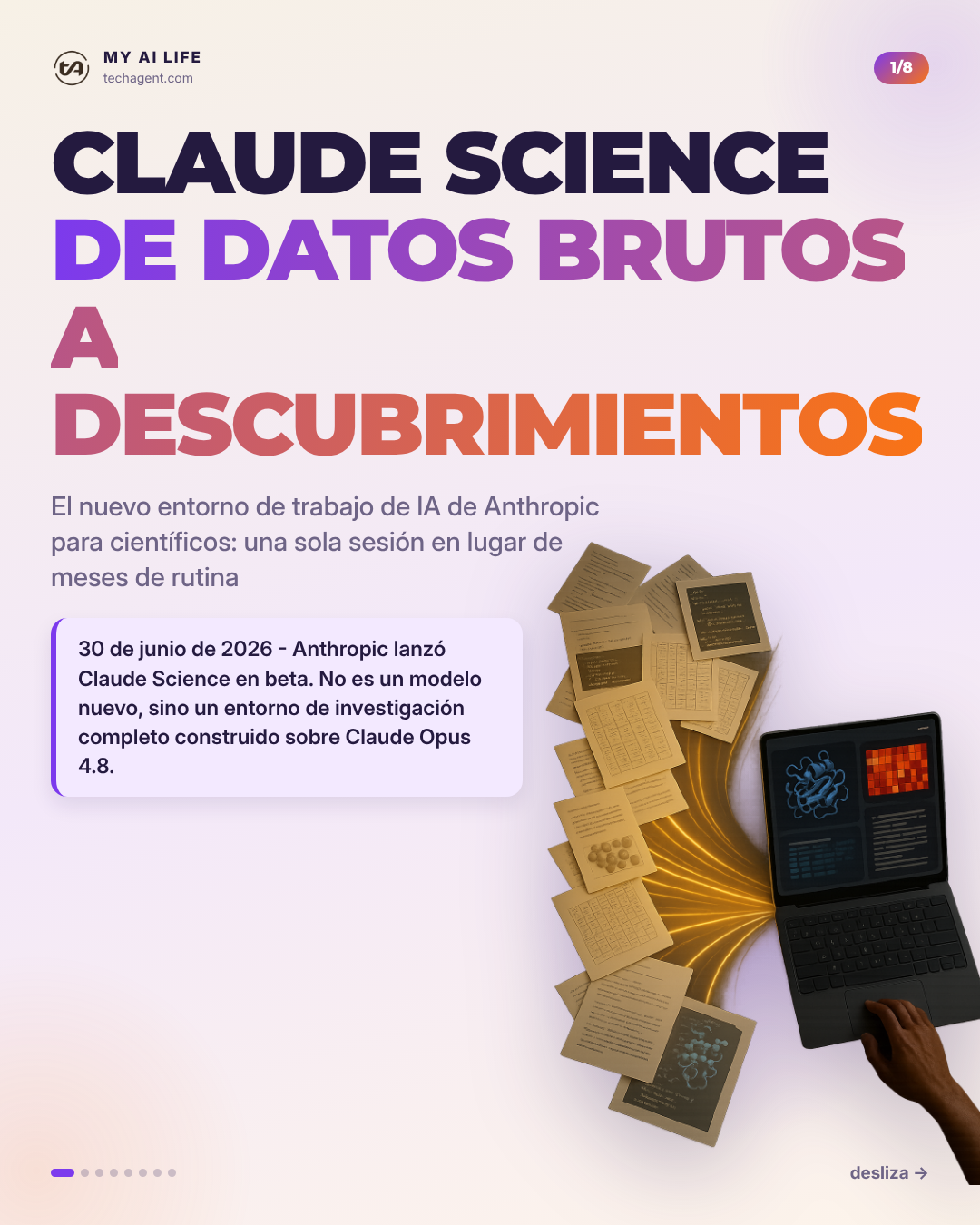 Claude Science de datos brutos a descubrimientos