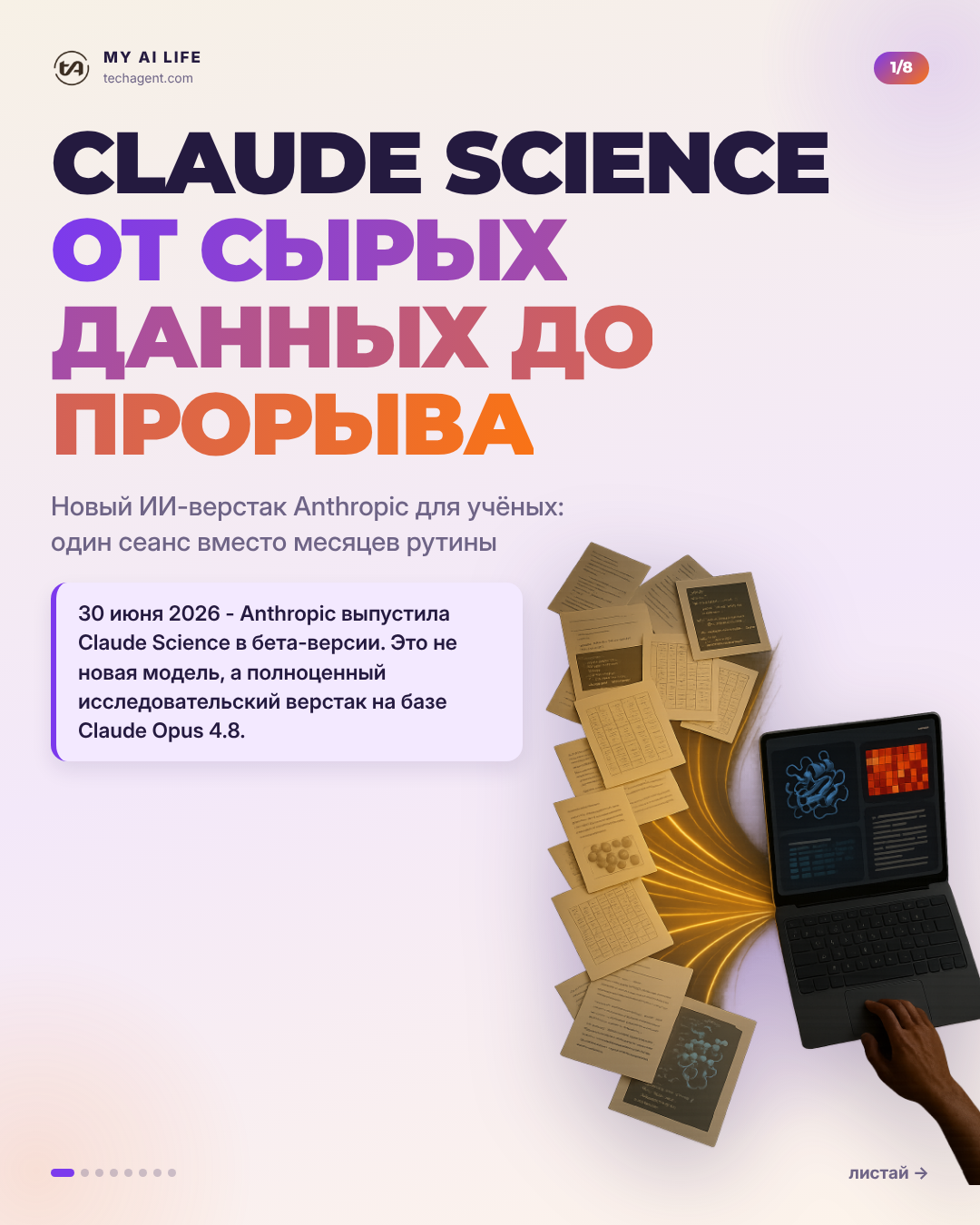 Claude Science от сырых данных до прорыва